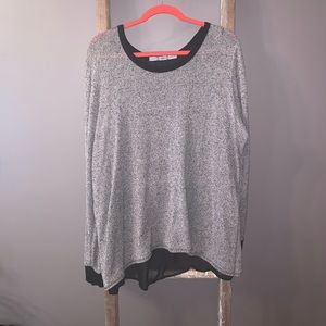3x Grey and Black Flyaway back Sweater